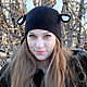 ШАПКА БЫК. Шапки. Woolcraft. Ярмарка Мастеров.  Фото №4