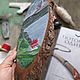 "Домик в Скандинавии" Картина на спиле маслом. Картины. Elena Lesnova (naturesoul). Ярмарка Мастеров.  Фото №4