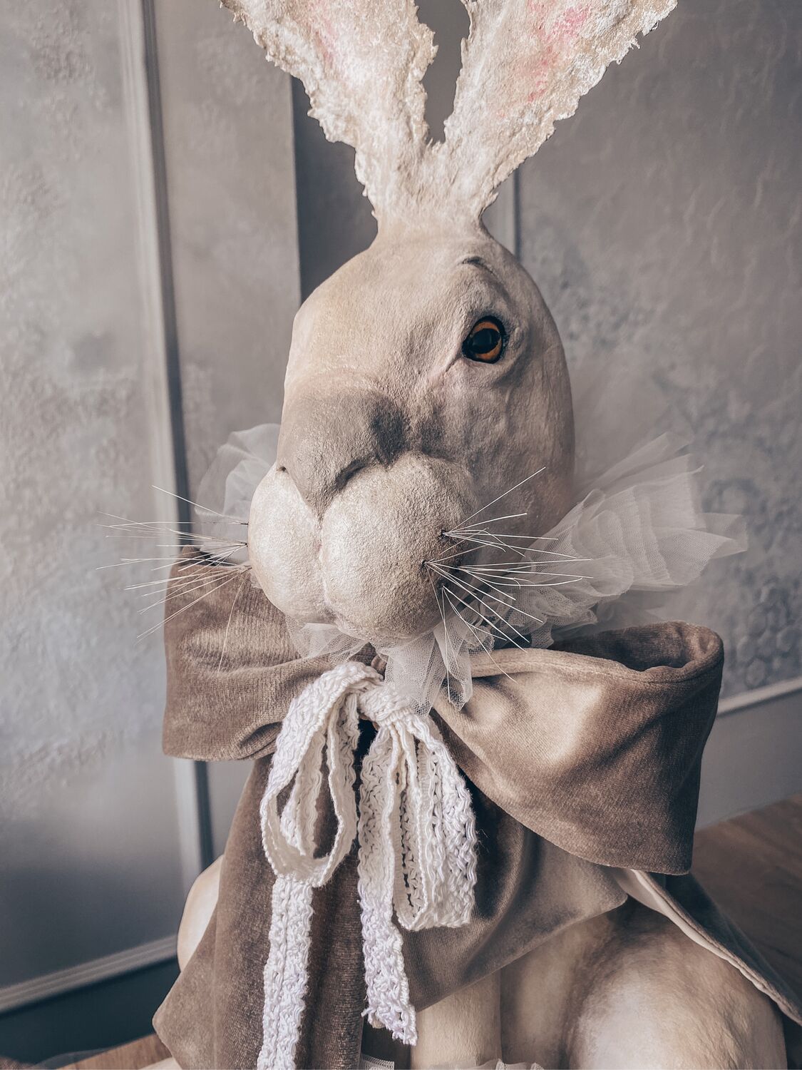 Пасхальные кролики - переделка FixPrice. Paperclay (папье-маше). Праздничный декор своими руками.