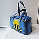 Order Custom painted leather bag for Marina. Innela- авторские кожаные сумки на заказ.. Livemaster. . Classic Bag Фото №3