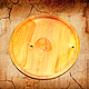 A wooden plate is a dish made of cedar wood. 34 cm.T3, Plates, Novokuznetsk,  Фото №1
