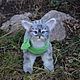 Teddy Animals: Grey kitten. Teddy Toys. Felt toys (rushanatim). Online shopping on My Livemaster.  Фото №2