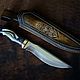 The handmade knife 'Le Corsaire' handle black hornbeam. Knives. zlathunter. Online shopping on My Livemaster.  Фото №2
