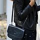 Заказать Сумка кожаная женская синяя. Migoto_bags. Ярмарка Мастеров. . Классическая сумка Фото №3
