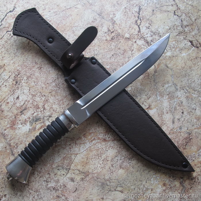 Knife 'Plastun' 95h18 hornbeam grooves, Knives, Vorsma,  Фото №1