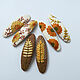 Hairpins Flowers Spikelets 2 pcs. click-clack, Hairpins, Fryazino,  Фото №1