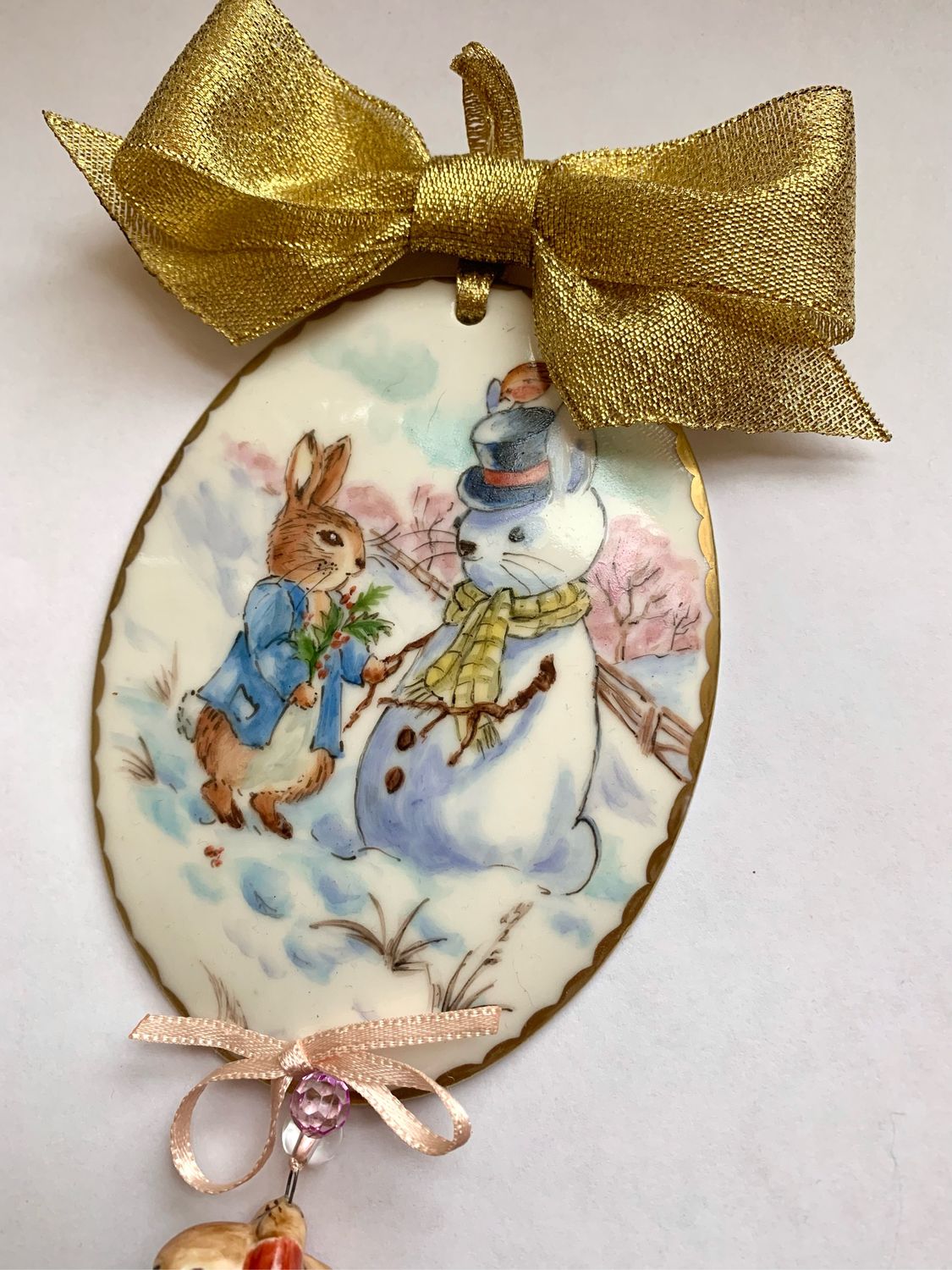 Роспись фарфора. Новогодний декор «Друзья» купить в интернет-магазине ...