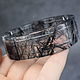 Natural quartz with black tourmaline sherl bracelet, Bead bracelet, Moscow,  Фото №1