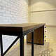 Компьютерный стол из дуба LF-328. Столы. Leo-loft. Ярмарка Мастеров.  Фото №6
