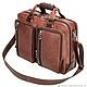 Мужская сумка-рюкзак "Форд" (коричневая). Мужская сумка. Кожинка. Ярмарка Мастеров.  Фото №5