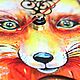 Order Watch the painting 'the Fox'. Painted acrylic. RomanticArtGlass. Livemaster. . Watch Фото №3