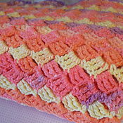 tunic knitted crochet Mustard