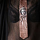 3D bow Tie made of genuine leather 'the Mask of the girl Pierrot', Ties, Moscow,  Фото №1