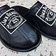 Заказать Кожаные тапочки « Jack Daniels”-ventilator. YURY WHITELOVE. Ярмарка Мастеров. . Тапочки Фото №3