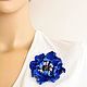 Order Fuchsia Leather Poppy flower brooch color in stock. flowersstyle (flowersstyle). Livemaster. . Brooches Фото №3