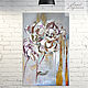 Pearl petals interior painting on canvas, Pictures, Moscow,  Фото №1