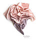Silk scarf 'Pink pearl' silk 100% dusty pink, Shawls1, Kislovodsk,  Фото №1