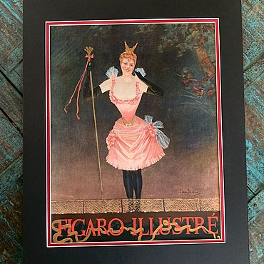 Винтаж ручной работы. Ярмарка Мастеров - ручная работа Винтаж: Обложка журнала Figaro Illustre 1891г Франция. Handmade.