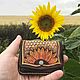 Leather wallet  cardholder "Sunflower", Cardholder, Odintsovo,  Фото №1