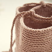 Для дома и интерьера handmade. Livemaster - original item Beige Teapot Bag Cotton Bag Bag Basket. Handmade.