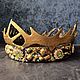 Fantasy crown 'Golden Horns'. Crowns. Felt Hats Shop. My Livemaster. Фото №4