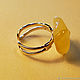 Amber. Ring 'Flower 6'. Rings. Amber is a warm stone. My Livemaster. Фото №4