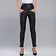 Custom-made high-waisted leather trousers for women, Pants, Pushkino,  Фото №1