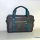 Leather bag ' Grey reptile'. Classic Bag. Sergei. My Livemaster. Фото №4
