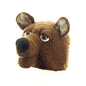 Дача и сад handmade. Livemaster - original item A hat for a bath made of bear wool. Handmade.