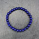 Bracelet natural blue lapis lazuli. Bead bracelet. naturalkavni. My Livemaster. Фото №4