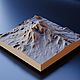 3D STL Модель Дзензурского Вулкана, Шаблоны для печати, Майкоп,  Фото №1