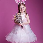Платье детское праздничное «Василёк»