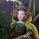 Author's interior doll with daffodils. Interior doll. Uggla. Online shopping on My Livemaster.  Фото №2