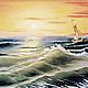Oil painting of the sea 'Return', Pictures, Penza,  Фото №1