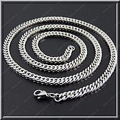 Украшения handmade. Livemaster - original item Chain steel no. 6 Width 3.5 mm, length 61 cm.. Handmade.