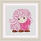 Схема для вышивки крестиком "Розовая овечка", Схемы для вышивки, Александров,  Фото №1