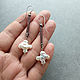 Pearl Cross Earrings (Silver, Copper) Wire wrap. Earrings. Kseniya Sakharnova. My Livemaster. Фото №4