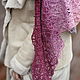 Order Women's cotton handkerchief in boho style berry. ZanKa. Livemaster. . Shawls1 Фото №3