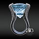 Luxurious ring with big Topaz!
