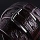 Crocodile leather belt IMA3151K. Straps. CrocShop. Online shopping on My Livemaster.  Фото №2