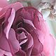 FABRIC FLOWERS. Chiffon rose brooch ' Fuchsia in pink', Brooches, Vidnoye,  Фото №1
