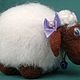 Шерстяная скульптура Овечка. Игрушки. Игрушки не для игр (podarochekvsem). Интернет-магазин Ярмарка Мастеров.  Фото №2