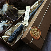 Author's magic wand in a box