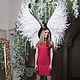 Белые ангельские крылья в стиле Victoria`s secret