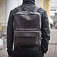 Backpack leather male 'Copper' (Brown), Backpacks, Yaroslavl,  Фото №1