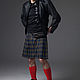 Kilt green tartan skirt pleated in a check on the smell. Skirts. Lollypie - Modiste Cat. My Livemaster. Фото №5