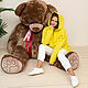 Hoodie with fleece bright yellow Plus Size, Sweatshirts, Novosibirsk,  Фото №1