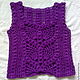 Openwork warm vest'Milan' (large viscous crochet). Vests. hand knitting from Galina Akhmedova. Online shopping on My Livemaster.  Фото №2