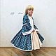 Платье " Княжна" принт Цветы в изумруде. Платье. Little___dress. Интернет-магазин Ярмарка Мастеров.  Фото №2