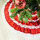 Коврики: Красная юбка под ёлку с кружевными оборками, Ковры для дома, Москва,  Фото №1
